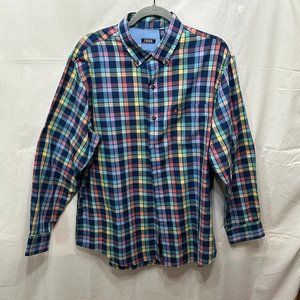 Mens Dress Shirt, multi color large Izod
